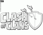 Logo van het multiplayer videospel Clash of Clans