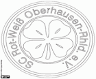 Embleem van SC Rot-Weiß Oberhausen-Rheinland, Sportclub uit de Duitse stad Oberhausen