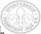 Logo van SV Darmstadt 98, Duitse voetbalclub uit Darmstadt