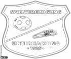 Badge van Spielvereinigung Unterhaching, sportclub van Unterhaching, een gemeente in Baviera
