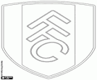 Badge van Fulham FC. Ook bekend als De steenhouwers, de blanken. The Cottagers, The Whites