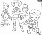 De vier strijders van Lyoko, de hoofdpersonen van Code Lyoko