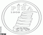 Logo van AC Pisa 1909, voetbalclub van de stad van Pisa in Toscane