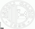 Badge van Ascoli Calcio 1898, voetbalclub uit Ascoli Piceno, stad in de regio Marken