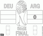 Duitsland vs Argentinië. Finale van de FIFA Wereldkampioenschap voetbal Brazilië 2014. Maracana stadion, Rio de Janeiro, op 13 juli 2014