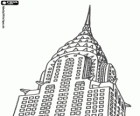 De Chrysler Building, wolkenkrabber stijl art deco gelegen in Manhattan, New York
