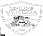 Badge van Foot Ball Club Unione Venezia. Voetbalclub uit Venetië, in de regio Veneto