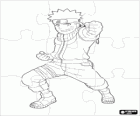 Naruto puzzel, een jonge ninja