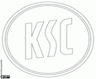 Embleem van Karlsruher SC, sportclub uit de stad Karlsruhe in Baden-Württemberg