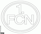 Badge van 1. FC Nürnberg, voetbalclub van Neurenberg, een stad in Beieren