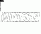 Logo van NASCAR, de meest belangrijke competitie in de wereld met fabriek auto 's