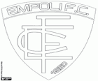 Badge van Empoli FC. Voetbalelftal van de Toscaanse stad van Empoli