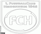 Logo van 1. FC Heidenheim. Voetbalclub van Heidenheim an der Brenz, stad van Baden-Württemberg