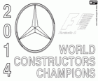 Mercedes AMG Petronas 2014 FIA Formule 1 Constructeur Wereldkampioenen