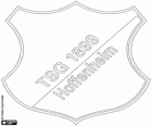 Embleem van TSG 1899 Hoffenheim. Voetbalclub uit Sinsheim, gemeente in Baden - Württemberg