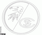 Logo van SC Freiburg. Voetbalclub uit Freiburg im Breisgau, stad van Baden - Württemberg