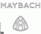 Logo van Maybach, super luxe automerk uit Duitsland