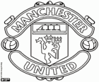 Manchester United FC logo. Voetbalclub uit Old Trafford, Manchester. Bekend als de Rode Duivels, The Red Devils