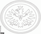 Badge van Eintracht Frankfurt. Sportclub van Frankfurt am Main, Hessen