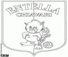 Logo van Virtus Entella. Voetbalelftal van de stad van Chiavari, Ligurië