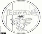 Embleem van Ternana Calcio. Voetbalelftal van Terni, stad in Umbrië
