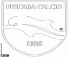 Badge van Delfino Pescara 1936. Voetbalclub uit de stad Pescara, Abruzzen