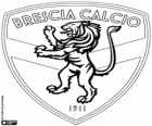 Badge van Brescia Calcio. Voetbalclub uit Brescia stad in Lombardije