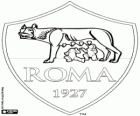 Logo van AS Roma. Voetbalclub uit de stad Rome, Lazio