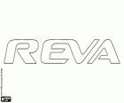 Logo van Reva, elektrische automerk uit India