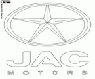 Logo van JAC Motors. Merk van auto's, openbare vennootschap in China