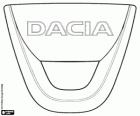 Logo van Dacia, automerk van Roemenië
