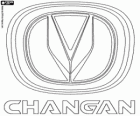 Logo van Changan, Chang'an Automobile Group, Chinese staatsbedrijf, fabrikant van auto 's