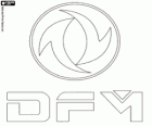 Logo van DFM Dongfeng Motor, autofabrikant, naamloze vennootschap van China