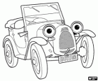 Brum, de protagonist van de avonturen is een held auto, een Austin 7 van de jaren 1920 tien jaar