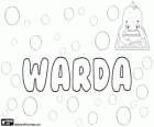 Warda, naam van Germaanse oorsprong. Meisjesnaam van Ward. Warda, naam van Arabische oorsprong
