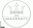 Logo van Maserati, Italiaanse merk van luxe auto 's
