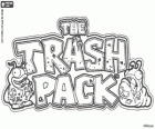 Oorspronkelijke logo van The Trash Pack in het Engels