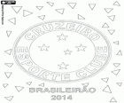Cruzeiro van Belo Horizonte, kampioen van de Braziliaanse voetbalbond kampioenschap in 2014. Brasileirão 2014
