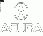 Logo van Acura. Honda luxe automerk