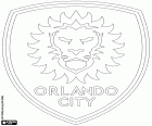 Embleem van Orlando City SC, MLS voetbalclub gevestigd in Orlando, Florida