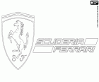 Embleem van de Italiaanse raceteam Formule 1 Ferrari