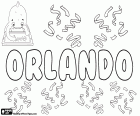 Orlando, naam van Germaanse oorsprong. Het heeft dezelfde oorsprong als Rolando, Hrodland. De betekenis is die geeft glorie aan het vaderland