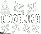 Angelika, benaming van oorsprong Latijn, variant van Angelica. Komt van het vrouwelijke van Angelicus, de betekenis ervan is engelachtige. Angelika, naam in verschillende talen