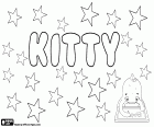 Kitty, naam voor meisje met verschillende oorsprong. Kitty, naam van Ierse oorsprong afgeleid van Katherine. Kitty, verkleinwoord van namen zoals Kathy, Katey en Karen