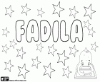 Fadila, naam van Arabische oorsprong. Fadila, variant van Fasheela en Fazila. Het is het vrouwelijke van Fadil, de betekenis ervan is deugdzame