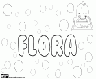 Flora, vrouwelijke naam van Latijnse herkomst. Flora, de godin van bloemen en lente uit de Romeinse mythologie