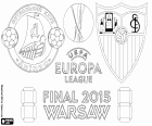 Dnipro Dnipropetrovsk vs Sevilla. Finale van de Europa League 2014-2015 in het Poolse nationale stadion, Stadion Narodowy, in Warschau, 27 mei 2015