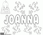 Joanna, naam voor meisje in verschillende talen: Engels, Pools, Nederlands en Fins. Joanna, variant van Johanna