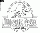 Originele logo in Engels van Jurassic Park