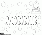 Vonnie, naam voor meisje in Tsjechisch. Vonnie is een variant van Veronica en Vondra